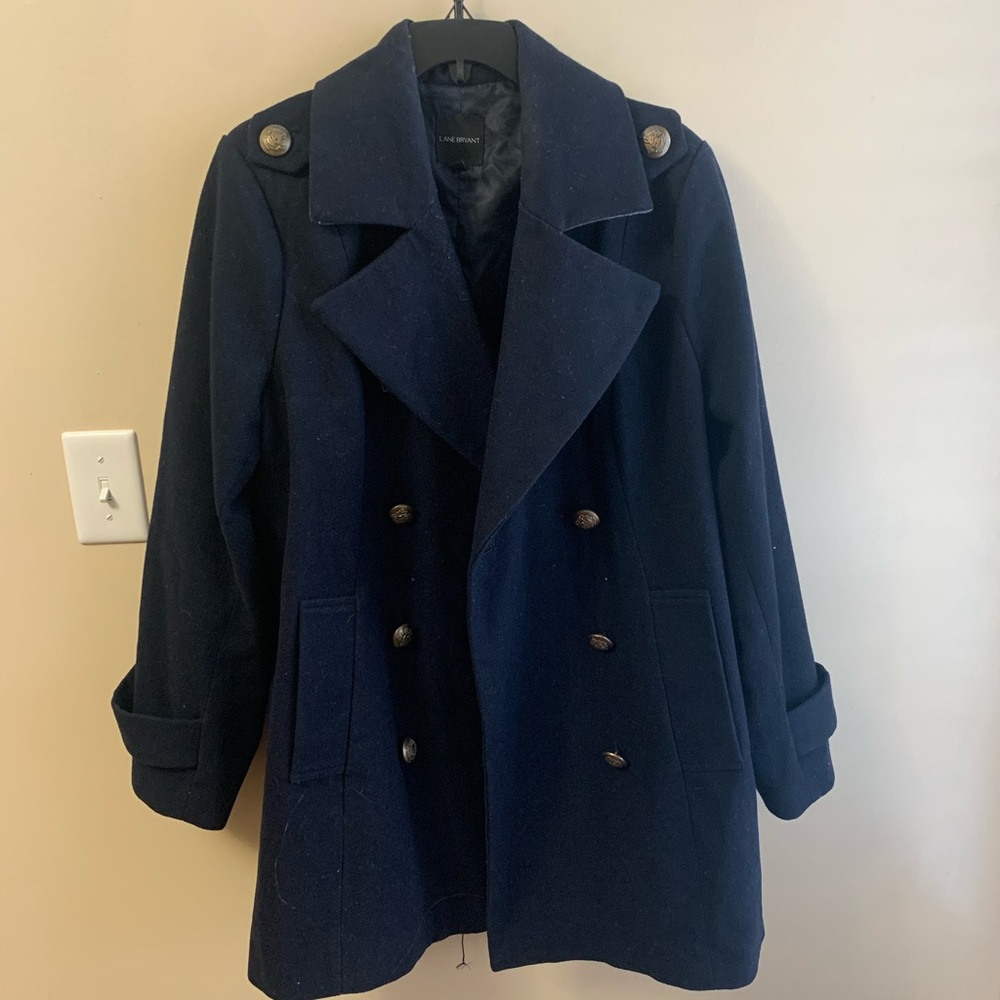 Lane Bryant Navy Coat